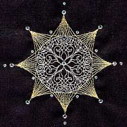 Starry Night with crystals