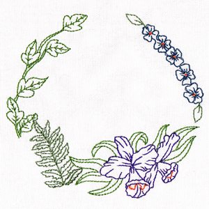 Tropical Embroidery Frame 04